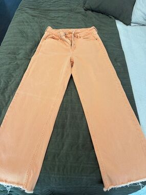 Old Navy Peach Wide-Leg Jeans